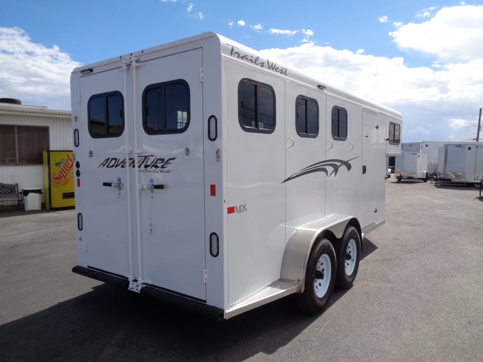 New 2027 Trails West * ADVENTURE MX GN 3-H * 3-Horse Slant Load Gooseneck Horse Trailer