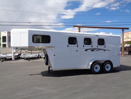 New 2027 Trails West * ADVENTURE MX GN 3-H * 3-Horse Slant Load Gooseneck Horse Trailer