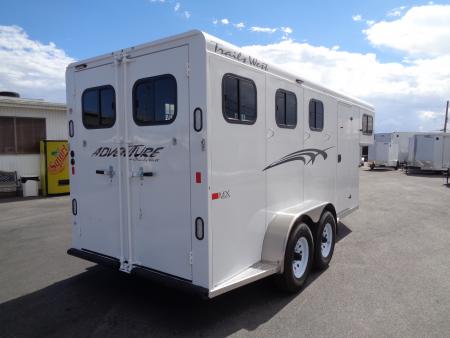New 2027 Trails West * ADVENTURE MX GN 3-H * 3-Horse Slant Load Gooseneck Horse Trailer