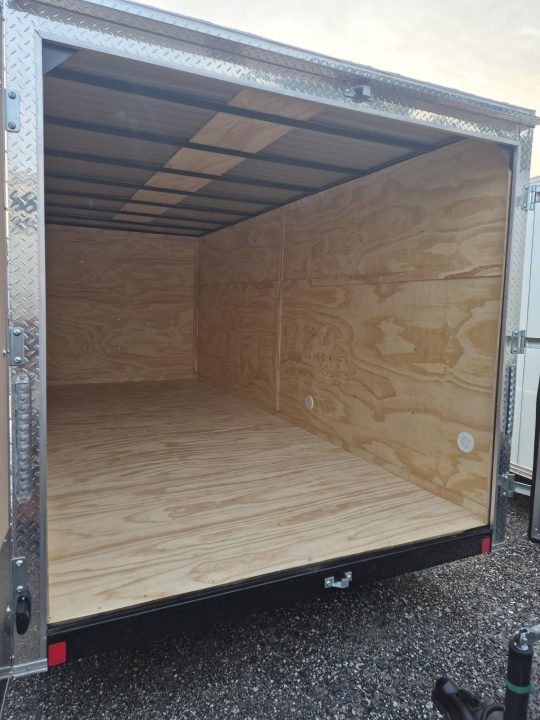 New 7x16 Tandem Axle Enclosed Trailer – 7K GVWR | Flat Nose | Barn Doors