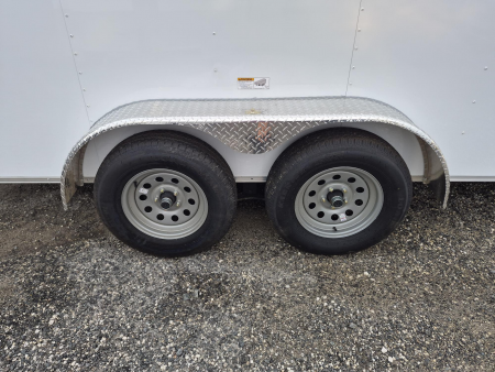 New 7x16 Tandem Axle Enclosed Trailer – 7K GVWR | Flat Nose | Barn Doors