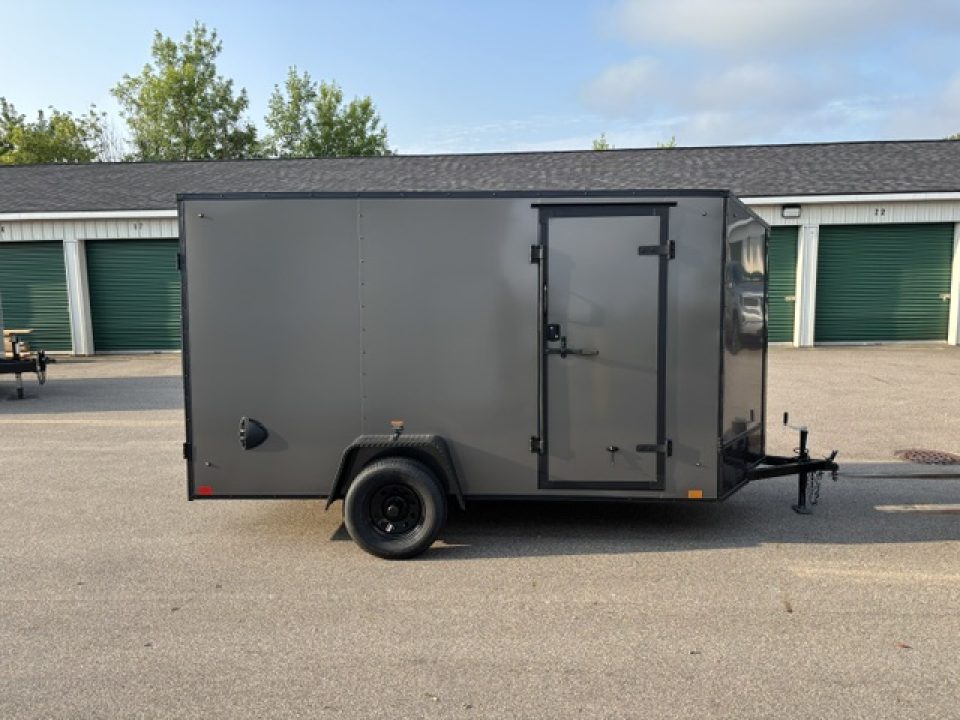 New 2027 Discovery Trailers 6x12 V-Nose Ramp Door Enclosed Trailer