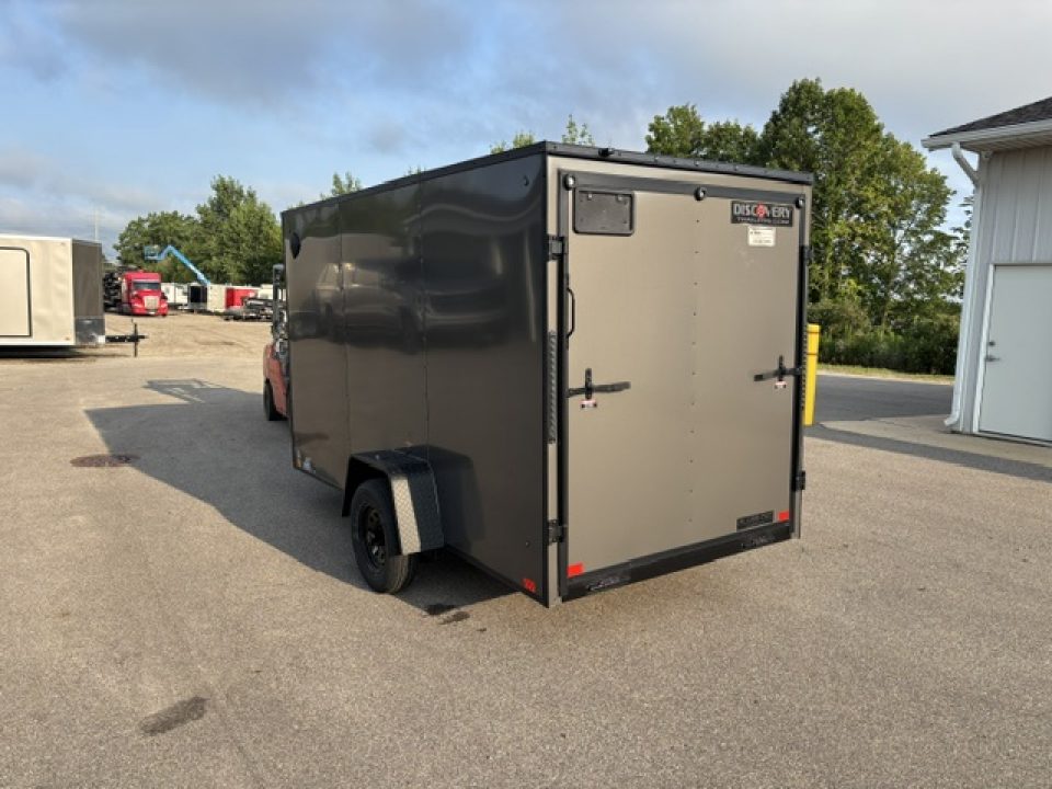 New 2027 Discovery Trailers 6x12 V-Nose Ramp Door Enclosed Trailer