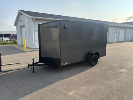 New 2027 Discovery Trailers 6x12 V-Nose Ramp Door Enclosed Trailer