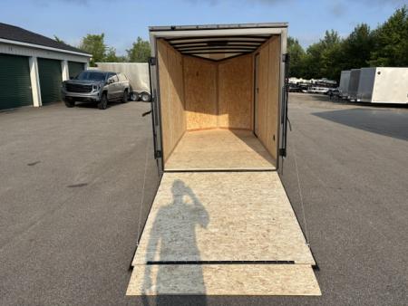 New 2027 Discovery Trailers 6x12 V-Nose Ramp Door Enclosed Trailer
