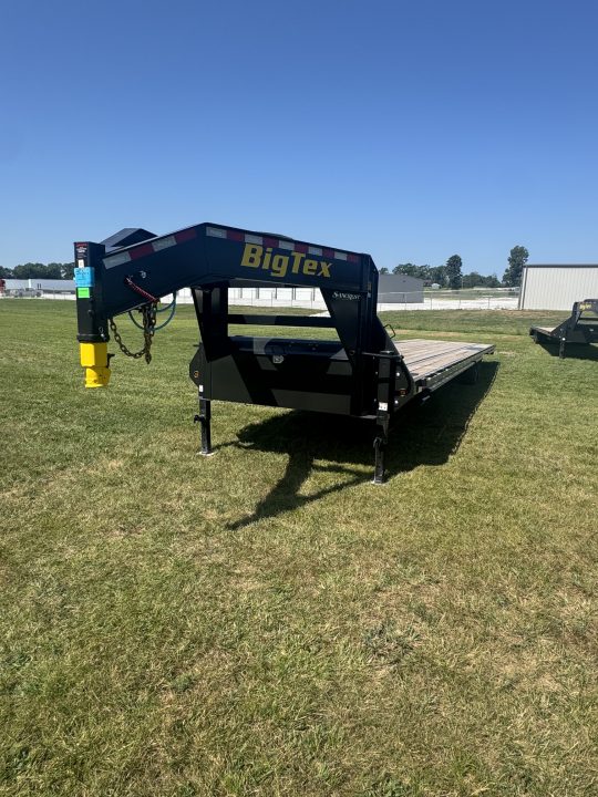 New 2027 Big Tex Trailers 14GN TANDEM GN W/ SLIDE IN RAMPS/ RATCHET RAIL/ TORQUE TUBE/ 102X40 Flatbed Trailer