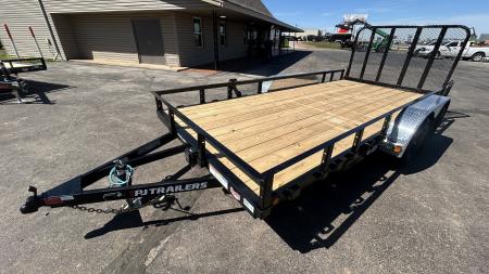 New 2027 PJ 83 x16' Tandem Axle Utility Trailer - UL