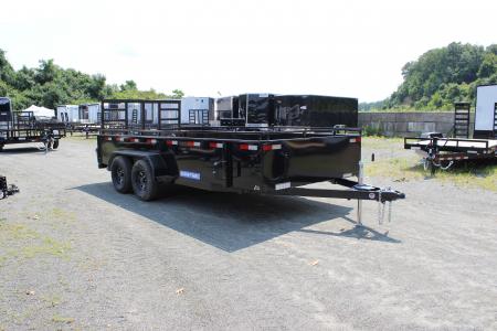 New 2026 Sure-Trac 7x16 Steel High Side Utility Trailer w/2ft Sides