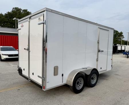 New 2027 Rock Solid Cargo 7X14 10K Double Rear Door Cargo/Enclosed Trailer