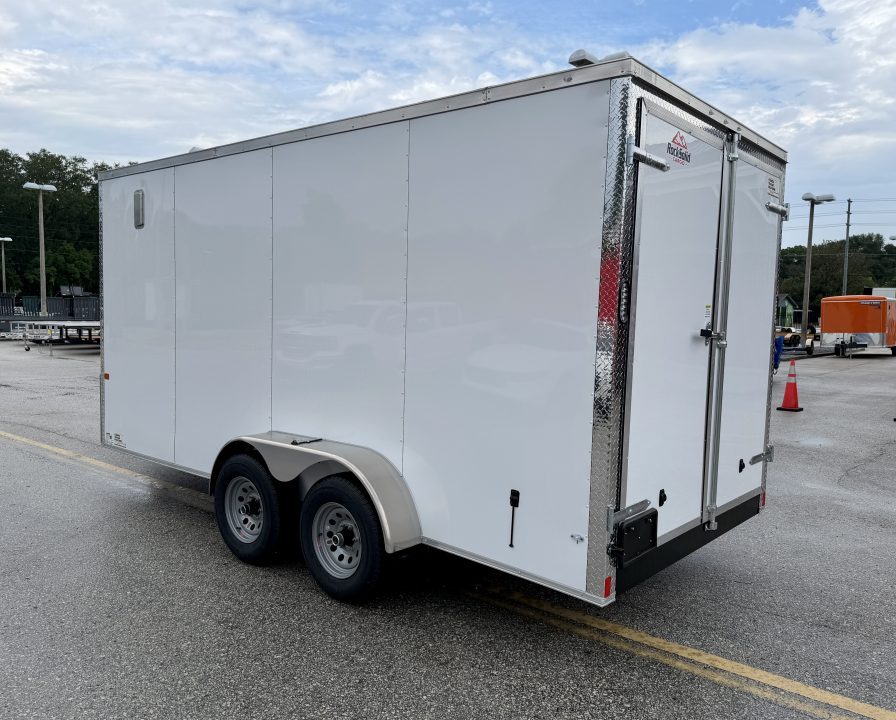 New 2027 Rock Solid Cargo 7X16 10K Double Rear Doors Cargo/Enclosed Trailer