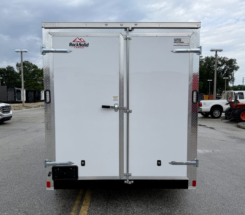 New 2027 Rock Solid Cargo 7X16 10K Double Rear Doors Cargo/Enclosed Trailer