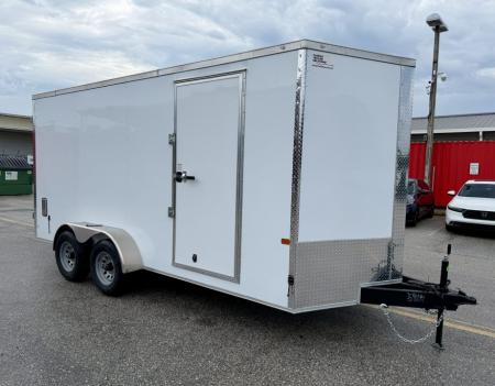 New 2027 Rock Solid Cargo 7X16 10K Double Rear Doors Cargo/Enclosed Trailer