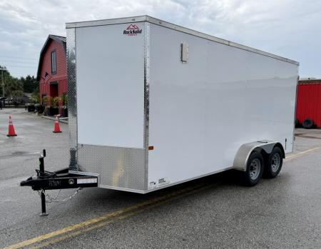 New 2027 Rock Solid Cargo 7X16 10K Double Rear Doors Cargo/Enclosed Trailer