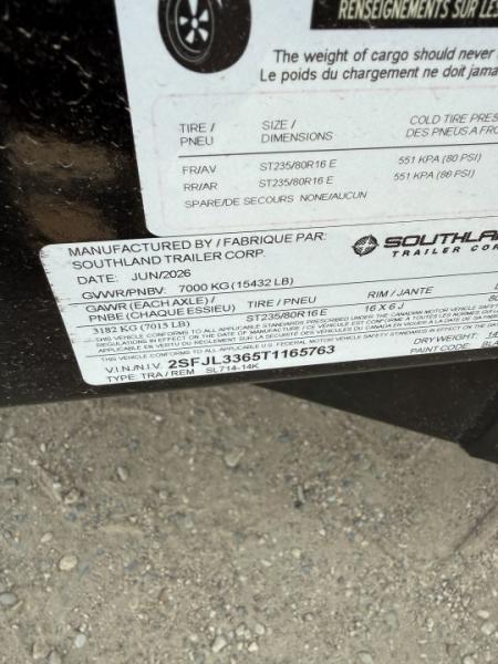 New 2026 Southland Trailers SL714-14K Dump Trailer