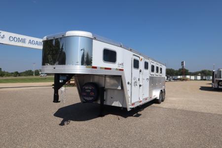 Used 2004 Exiss Trailers 4 Horse GN Trailer