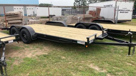 New 2026 P & T Trailers 18' wood deck Car Hauler