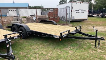 New 2026 P & T Trailers 16' wood deck Car Hauler