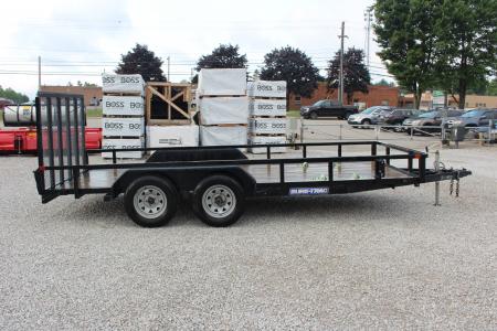 Used 2023 Sure-Trac 7' x 16' Tandem Axle Tube Top Utility Trailer - 7000# GVW