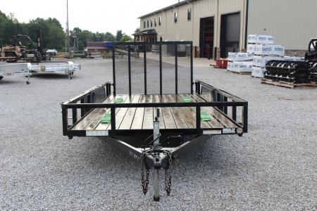 Used 2023 Sure-Trac 7' x 16' Tandem Axle Tube Top Utility Trailer - 7000# GVW