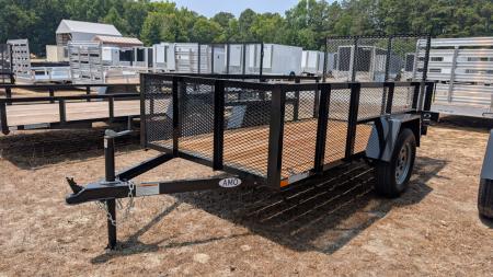 New 2026 AMO 24409 mesh side 5x10 Utility Trailer