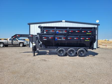 New 2027 Load Trail 83"x16' Triple Axle Gooseneck Rolloff Trailer W/2 Bins