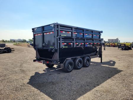 New 2027 Load Trail 83"x16' Triple Axle Gooseneck Rolloff Trailer W/2 Bins