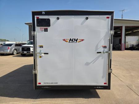 New 2027 H&H Trailers 7x12 HH Series Flat Top V-Nose 3K Idler Cargo / Enclosed Trailer