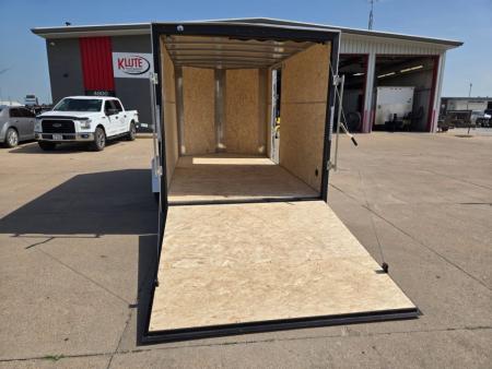 New 2027 H&H Trailers 7x12 HH Series Flat Top V-Nose 3K Idler Cargo / Enclosed Trailer