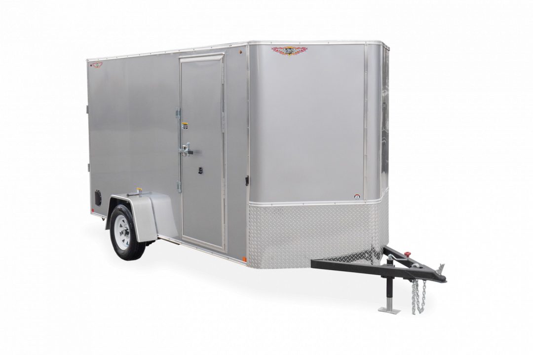 New 2027 H&H Trailers 7x12 HH Series Flat Top V-Nose 5K Brake Cargo / Enclosed Trailer
