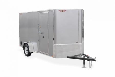 New 2027 H&H Trailers 7x12 HH Series Flat Top V-Nose 5K Brake Cargo / Enclosed Trailer
