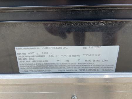 Used 2022 United PREM-8.5X28 Racing Trailer