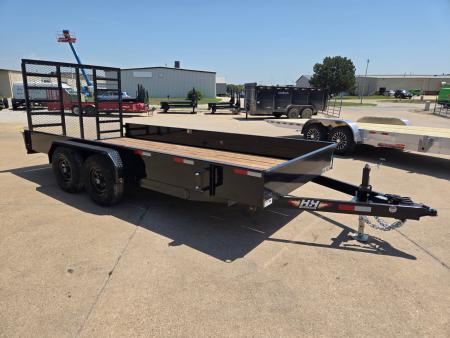 New 2026 H&H Trailers 82x16 Solid Side 10K Tandem Utility Trailer