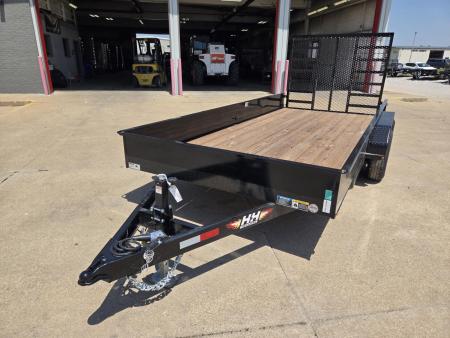 New 2026 H&H Trailers 82x16 Solid Side 10K Tandem Utility Trailer
