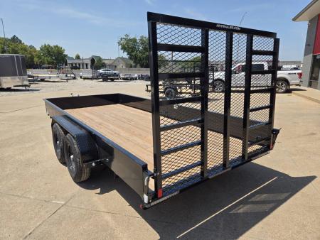 New 2026 H&H Trailers 82x16 Solid Side 10K Tandem Utility Trailer