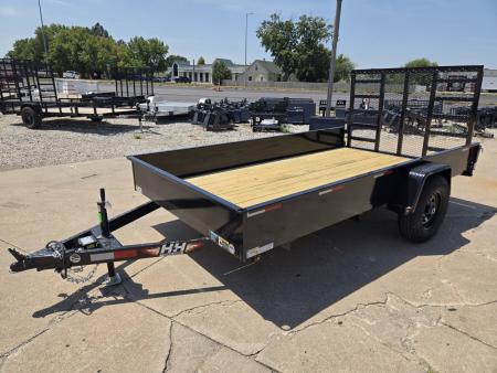 New 2027 H&H Trailers 76x12 Solid Side 5K Brake Utility Trailer