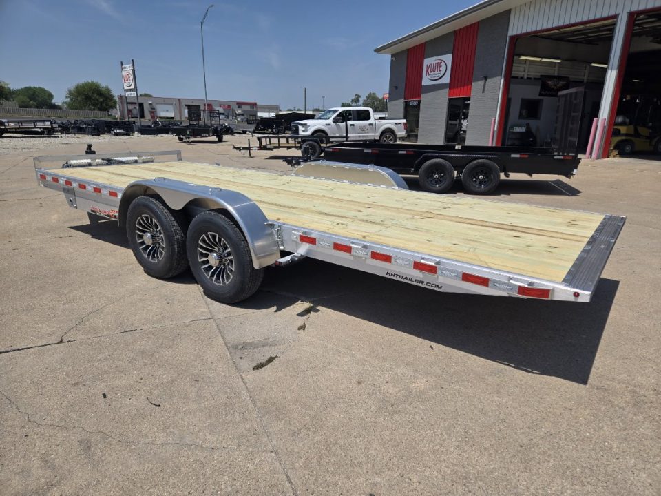 New 2027 H&H Trailers 82x20 Aluminum Electric Tilt Speed Loader Car Hauler 14K Equipment Trailer