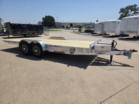 New 2027 H&H Trailers 82x20 Aluminum Electric Tilt Speed Loader Car Hauler 14K Equipment Trailer