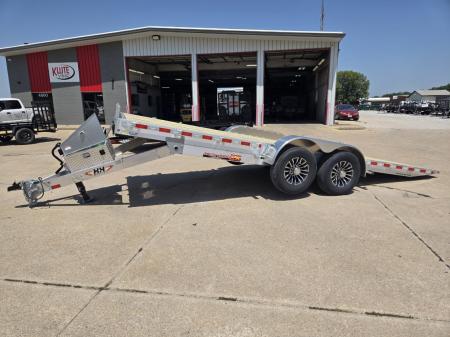 New 2027 H&H Trailers 82x20 Aluminum Electric Tilt Speed Loader Car Hauler 14K Equipment Trailer