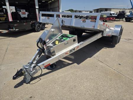 New 2027 H&H Trailers 82x20 Aluminum Electric Tilt Speed Loader Car Hauler 14K Equipment Trailer