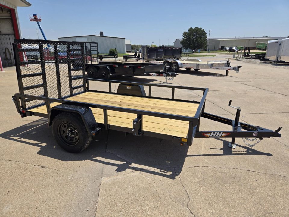 New 2027 H&H Trailers 76x10 Rail Side 3K Utility Trailer
