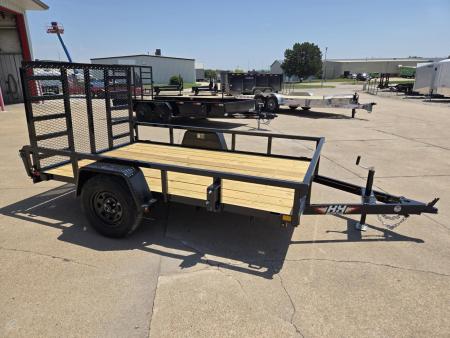 New 2027 H&H Trailers 76x10 Rail Side 3K Utility Trailer