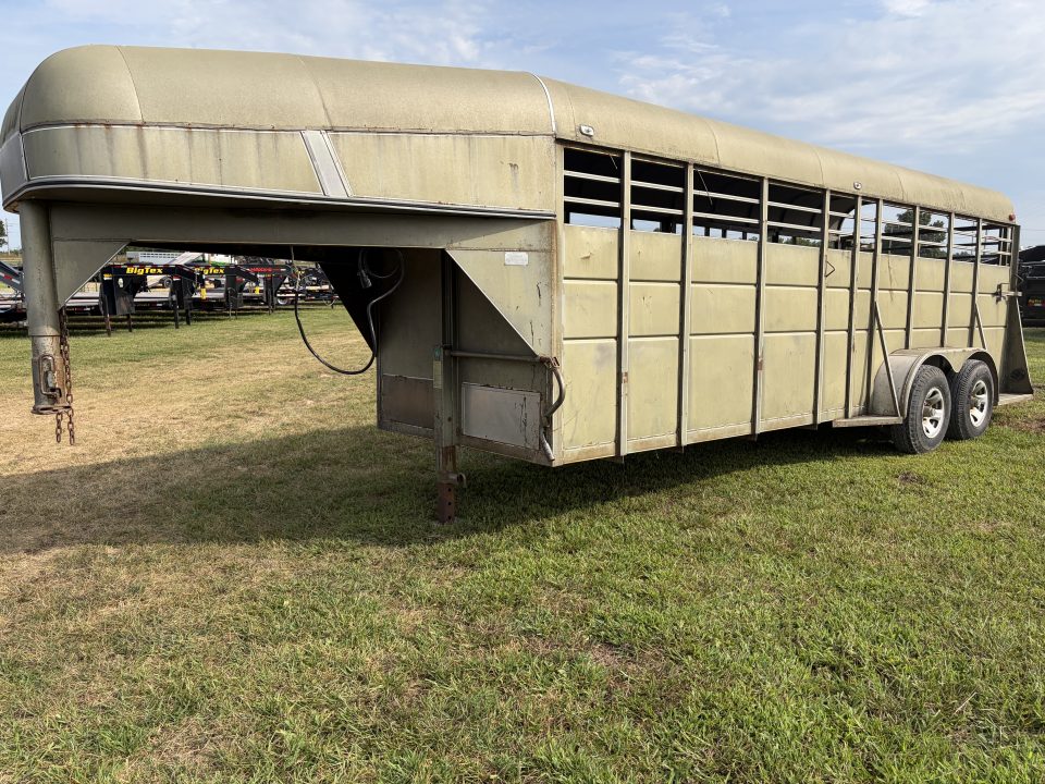 Used 1999 Calico Trailers GN STOCK 6X20X6'X6" Stock / Stock Combo Trailer
