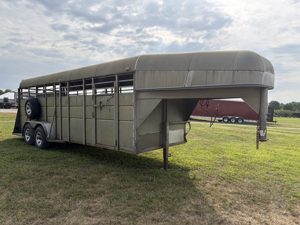 Used 1999 Calico Trailers GN STOCK 6X20X6'X6" Stock / Stock Combo Trailer