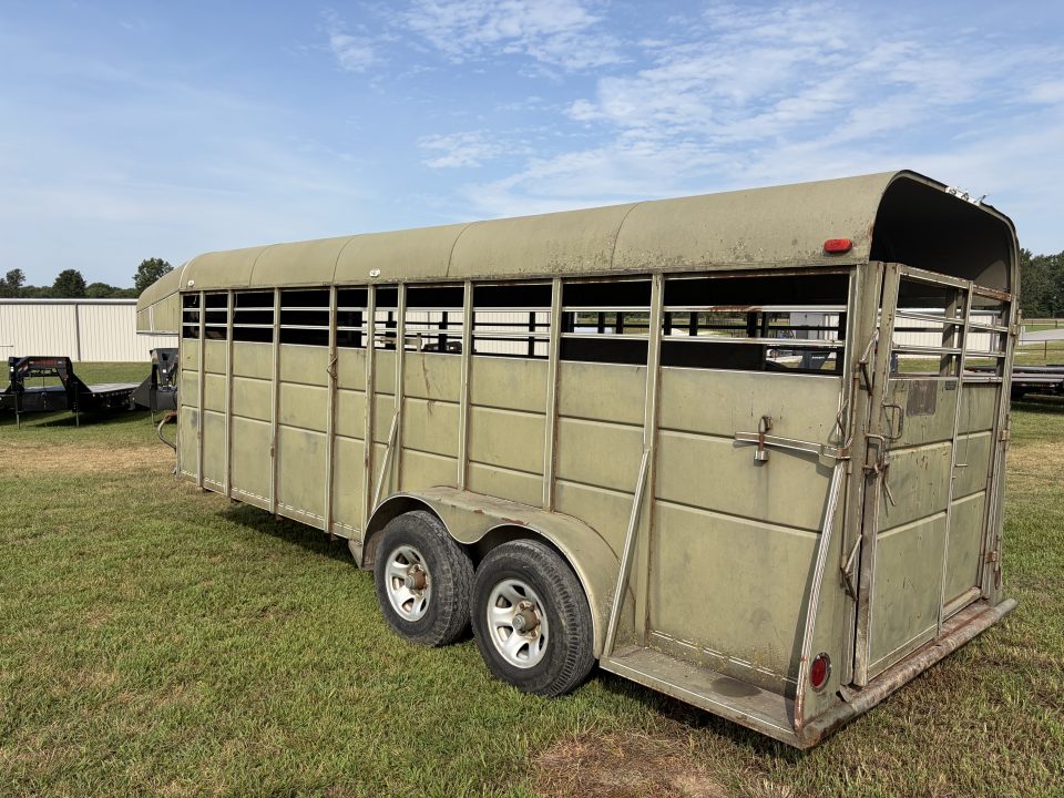 Used 1999 Calico Trailers GN STOCK 6X20X6'X6" Stock / Stock Combo Trailer