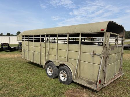 Used 1999 Calico Trailers GN STOCK 6X20X6'X6" Stock / Stock Combo Trailer