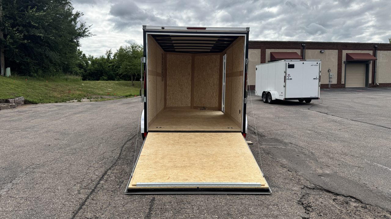 New American Hauler 7x14 Tandem Enclosed Cargo Trailer - Rear Ramp Door!