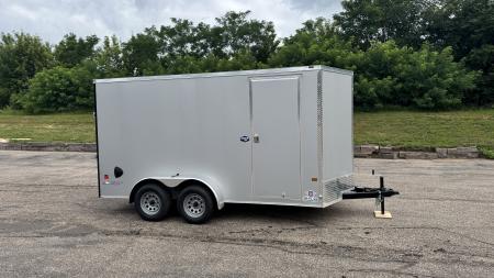 New American Hauler 7x14 Tandem Enclosed Cargo Trailer - Rear Ramp Door!