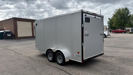 New American Hauler 7x14 Tandem Enclosed Cargo Trailer - Rear Ramp Door!