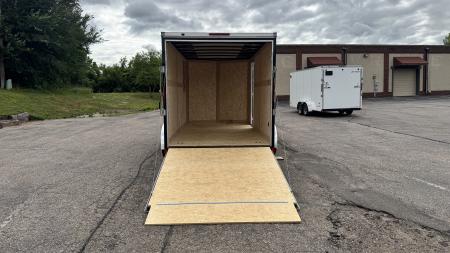 New American Hauler 7x14 Tandem Enclosed Cargo Trailer - Rear Ramp Door!