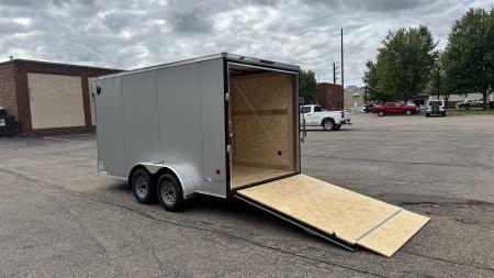 New American Hauler 7x14 Tandem Enclosed Cargo Trailer - Rear Ramp Door!